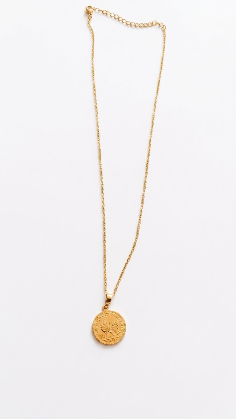 ✨ Collier Médaille Dorée