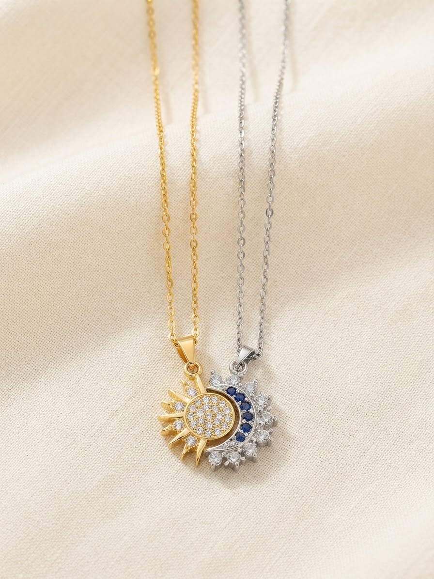 ✨ Collier Duo "Soleil & Lune"